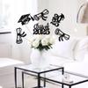 12 PCS Class of 2025 Centerpiece Stick 2025 Congrats Grad Cake Toppers Diploma Graduation Cap 2025 Table Flower Centerpiece Sticks for 2025 Graduation Theme Party Decorations Supplies Black view 4