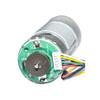 37GB555H DC Geared Motor with Hall Encoder 12V 24V 10~900rpm Speed Optional Dia 37mm Output Shaft 6mm for DIY Engine Robot - (Speed(RPM): 280rpm, Voltage(V): 24V) view 2