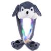 Arcimatto Animal Hat Plush Husky Dress Up Cosplay Party Christmas Holiday Cute Cap for Kids Adults (Grey Husky) view 1