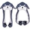 Arcimatto Animal Hat Plush Husky Dress Up Cosplay Party Christmas Holiday Cute Cap for Kids Adults (Grey Husky) view 4