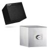 2 Pcs hicocool Piggy Bank, 4.72 inch black unopenable Piggy Bank+ 5.9 inch Silver Password Piggy Bank view 1