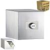 2 Pcs hicocool Piggy Bank, 4.72 inch black unopenable Piggy Bank+ 5.9 inch Silver Password Piggy Bank view 3