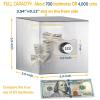 2 Pcs hicocool Piggy Bank, 4.72 inch black unopenable Piggy Bank+ 5.9 inch Silver Password Piggy Bank view 4