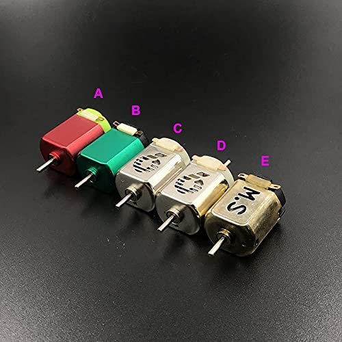 1PC DC 2.4V-3V 30000RPM/50000RPM Ultra High Speed Micro 130 Motor DIY RC 4WD Toy Racing Slot Car - (Speed(RPM): C Silver)