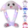 Arcimatto Animal Hat Plush Bunny Dress Up Cosplay Party Christmas Holiday Rabbit Cap for Kids Adults (White Rabbit) view 1
