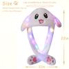 Arcimatto Animal Hat Plush Bunny Dress Up Cosplay Party Christmas Holiday Rabbit Cap for Kids Adults (White Rabbit) view 2