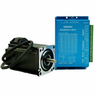 1.5 2.2 3 3.2 N.m step servo motor with encoder + HB808C servo driver,57 closed-loop stepping hybrid servo motor sets,J19359 - (Shaft Diameter: 2.2N.m motor set)