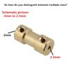2/2.3/3/3.17/4/5/6mm N20 Motor Shaft Coupling Coupler Connector Sleeve Adapter Brass Transmission Joint for RC Boat Car Airplane - (Speed(RPM): 3.17mm to 3.17mm) view 2