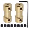 2/2.3/3/3.17/4/5/6mm N20 Motor Shaft Coupling Coupler Connector Sleeve Adapter Brass Transmission Joint for RC Boat Car Airplane - (Speed(RPM): 3.17mm to 3.17mm) view 4