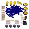 1 set Diy Smart Electronics 4WD Robot Smart Car Chassis Kit With Speed Encoder Available in a variety of colors - (Speed(RPM): transparent) view 3