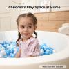 Baby Ball Pit for Toddlers, 47.2" x 13.8" Foam Ball Pit for Kids, Soft Round Ball Pool for Baby, Indoor and Outdoor Playpen, Ideal Gift for Children, White, (Balls not Included) view 2