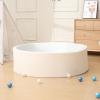 Baby Ball Pit for Toddlers, 47.2" x 13.8" Foam Ball Pit for Kids, Soft Round Ball Pool for Baby, Indoor and Outdoor Playpen, Ideal Gift for Children, White, (Balls not Included) view 4