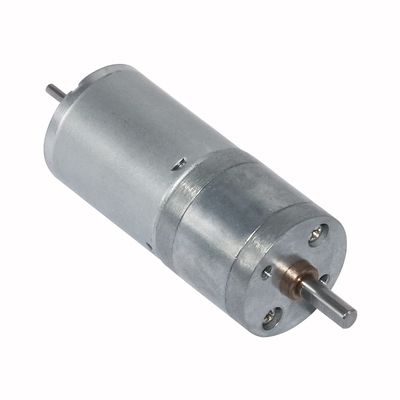 DC Brush Gear Motor 12V 24V 10/15/25/35/60/80/130/150/300/600 RPM DC Gear Motor Lengthening Shaft Installable Encoder 25GA370D - (Speed(RPM): 80rpm, Voltage(V): 12V)