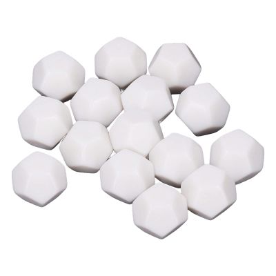 30PCS D12 White Blank Dice,2.2CM Cubes Polyhedral Dice Kit for Entertainment Education
