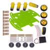 1 set Diy Smart Electronics 4WD Robot Smart Car Chassis Kit With Speed Encoder Available in a variety of colors - (Speed(RPM): blue) view 4