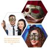 PRETYZOOM Vintage Antique Masquerade Mask Retro Jazz Style Half Face Costume Accessory for Halloween Carnival Parties and Cosplay view 4