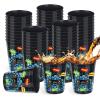 Patelai 24 Pieces 16 oz Video Game Theme Cups Gaming Party Favors Set Go Level up Plastic Cups Gamer Frosted Cup for Popular Video Party Supplies Adult Gamer Birthday Decorations(Blue) view 1