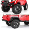 COOWOO RC Wheels Upgrade Parts, 1.9 in Beadlock Wheels Adjustable Offset for 1/10 TRX6 TRX4 or SCX10 RC Trucks, Made of Aluminum Alloy, Teardrop-Shaped, Set of 4, Black view 3