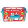 Chuckle & Roar - Learning Blocks: Alphabet Blocks & Learning Flashcards - Educational Learning Activity for preschoolers - Fun and Engaging for Toddlers - Storage Bin Included for Easy cleanup view 1