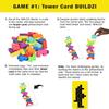 TENZI BUILDZI and 99 More Ways to Play Bundle - Fast Stacking, Block Building Game with New Tower Constructions - Family Fun Party Game Expansion Pack - 2 to 4 Players - Ages 6 to 96 view 4