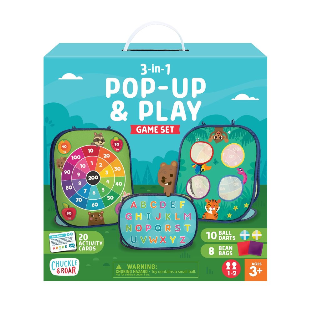 Chuckle & Roar 3-in-1 Pop Up and Play Game Set Medium