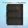 900 Pocket Trading Card Pages 50 Packs, 9 Pocket, 2.7x3.7 inch Ultra-Clear Double-Sided Binder Sleeves for 3/11 Ring Binders for Sports Game Cards Kpop Photocard view 2