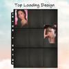 900 Pocket Trading Card Pages 50 Packs, 9 Pocket, 2.7x3.7 inch Ultra-Clear Double-Sided Binder Sleeves for 3/11 Ring Binders for Sports Game Cards Kpop Photocard view 3