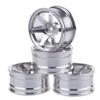 4Pack Durable Alloy Wheels Hub Rims for Tamiya 1/10 RC Car TT-01 TT02 for Sakura for HSP for HPI Spare Part Accessory view 1