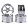 4Pack Durable Alloy Wheels Hub Rims for Tamiya 1/10 RC Car TT-01 TT02 for Sakura for HSP for HPI Spare Part Accessory view 2