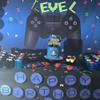 1 PCS Video Game Cake Topper Glitter GamePad Game On Controllers Happy Birthday Cake Pick for Game Theme Baby Shower Kids Boys Girls Birthday Party Cake Decorations Supplies Gold view 4