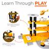 Toysical Construction Playset - Complete Parking Garage Toy Playset with Vehicles, Helicopter, Mini Figures, Road Setup, Floor Map - Construction Toys for Boys and Girls - Boys Toys Age 4-6 view 4