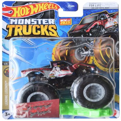 Hot Wheels Monster Trucks Snake Bite, Connect and Crash Car 2023 Leading Legends 5/6 [Black]