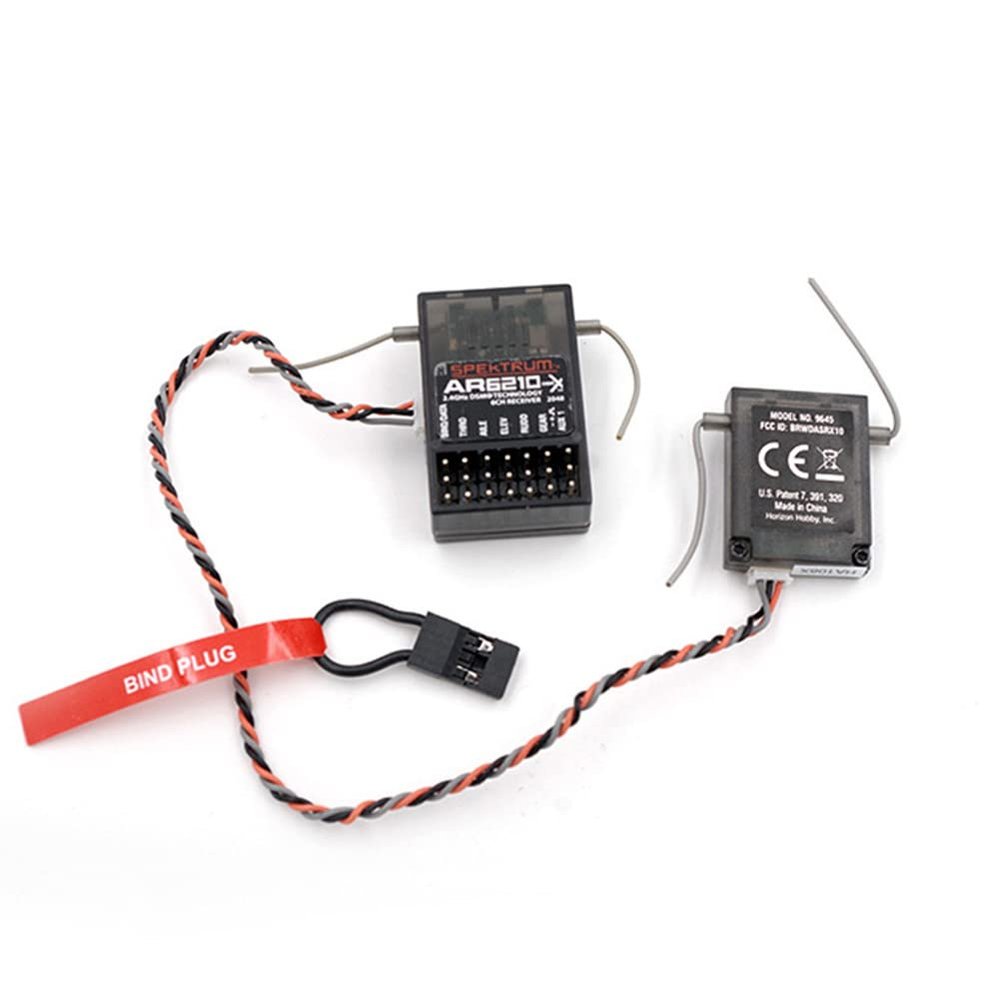 3.5-9.6V 2.4GHz AR6210X DSM-X 6-Channel RC Receiver for Spektrum Transmitter Spare Part Accessory