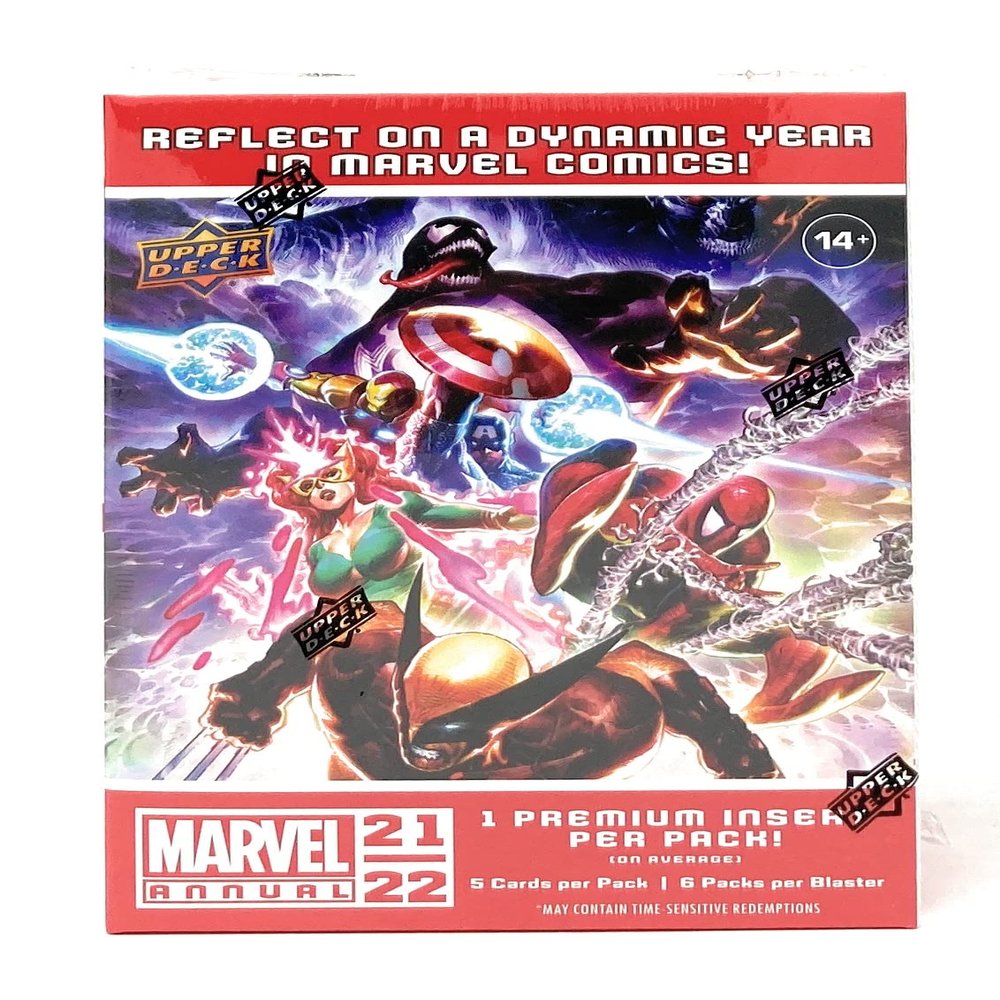 UPPER D.E.C.K Marvel Annual 2021-22 Trading Card BLASTER Box [6 Packs]