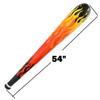 54" Jumbo Fire Flame Inflatable Baseball Bat (12 Pack) Inflate Toy Perfect Party Favor Playground Fun Sport view 3
