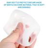 TOYANDONA Infant Bottles Feeding Glass Covers Baby Bottle Cover Silicone Bottle Case Nursery Bottle Protector Cover Baby Bottle Protector Cover Nursery Bottle Cover Protection Cap Milk 4pcs view 3