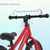 GASLIKE 16 Inch Balance Bike for Big Kids Ages 4-8 Years Old Boys and Girls, No Pedal Sports Training Bicycle, Adjustable Seat Pneumatic Tires Quick Assembly (Red) view 2