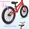 GASLIKE 16 Inch Balance Bike for Big Kids Ages 4-8 Years Old Boys and Girls, No Pedal Sports Training Bicycle, Adjustable Seat Pneumatic Tires Quick Assembly (Red) view 3