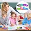 60 Pcs Welcome Back to School Bracelets Silicone Wristbands Rubber 100 Days of School/First Day of School Party Rubber Bracelets for Birthday Party Supplies Decorations Prize School Gift view 4