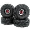HOBBYSOUL Height 5.0''/127mm Tires 2.2'' Tyres & 2.2 Beadlock Wheels Adjustable 4 Offsets Rims for RC Mud Crawler Trail Gen8 Everest 10 gen 7 Pro/Axial Capra Wraith,HS701234 view 1