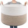 Goodpick Large Cotton Rope Basket, 83L Big Woven Storage, Blanket Organizers and Storage, Baby Nursery Laundry Basket, Extra Large Toy Bin for Storage, 21.7 x 13.8 inches view 1