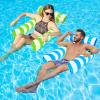 2 Pack Inflatable Pool Floats 4-in-1 Pool Hammock with Bottom Mesh 3 Tubes Inflatable Hammock for Adults,Portable Floating Chair Bed for Travel, Swimming Pool Hot Tub view 1