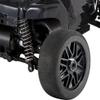 1/8 Scale RC Racing Car Tires, 17mm Hex 1/8 RC Foam Tires&Nylon Wheels Rims 105mm Set for HSP HPI Racing Car Toys 4PCS Black view 4