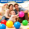 Hymaz 20Pcs Bouncy Balls for Kids Toddlers, 9 Inch Sensory Balls Spiky Massage Stress Ball Bulk with Air Pump, Indoor Outdoor Adult Sports Sensory Toys & Kids Fun Beach Party Favors view 4