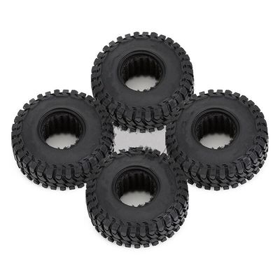 4PCS Soft Rubber RC Crawler Tires Wheels for Axial SCX24 1/24 RC Crawler Spare Part Accessory