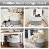 Goodpick Extra Large Rope Basket, 83L Blanket Basket Living Room, Baby Toy Storage, Woven Storage for Clothes, Big Toy Bin for Kids Organizer, 21.7 x 13.8 inches view 3