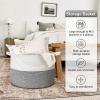Goodpick Extra Large Rope Basket, 83L Blanket Basket Living Room, Baby Toy Storage, Woven Storage for Clothes, Big Toy Bin for Kids Organizer, 21.7 x 13.8 inches view 4