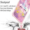 Case for Nokia C32 Case Compatible with Nokia C32 Phone Case Cover [with Tempered Glass Screen Protector][PC + TPU 2 in 1][Ring Support] [Gold Glitter+Luminous] JSF-DJS view 2