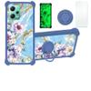 Case for Redmi Note 12 5G Case Compatible with Redmi Note 12 5G Phone Case Cover [with Tempered Glass Screen Protector][PC + TPU 2 in 1][Ring Support] [Gold Glitter+Luminous] JSL-SZH view 1