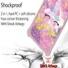 Case for Xiaomi Civi 3 Case Compatible with Xiaomi Civi 3 Phone Case Cover [with Tempered Glass Screen Protector][PC + TPU 2 in 1][Ring Support] [Gold Glitter+Luminous] JSF-DJS view 2